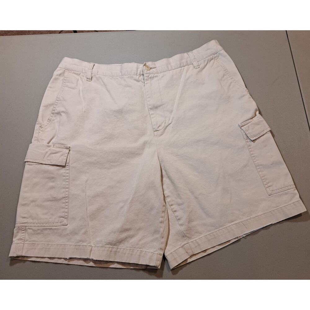 Architect Cargo Shorts Mens 38 Stone 100% Cotton Pockets‎ Utility Hiking Camping